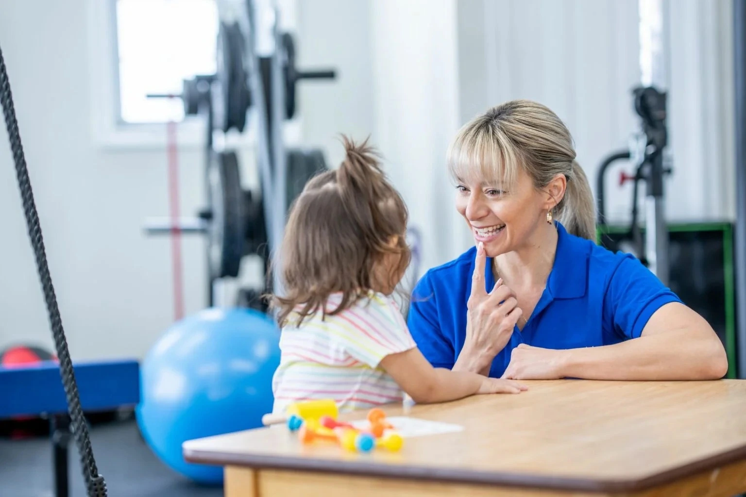 Paediatric speech pathology session with child and therapist – Iconic Care Group Australia, Campbelltown NSW
